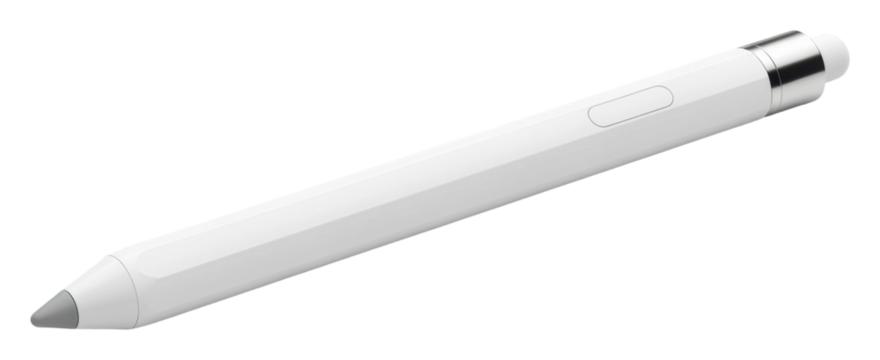 Drawing action with digital pen creative tool inspiration isolated on transparent background