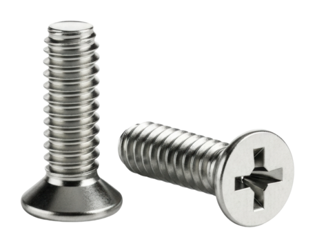 Screws installation guide workshop how-to diy isolated on transparent background