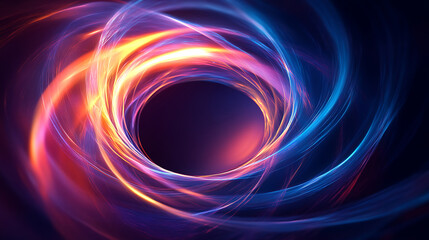 Harmony And Innovation Shown Through Smooth Circular Energy Design In A Modern Minimal Abstract Visualization