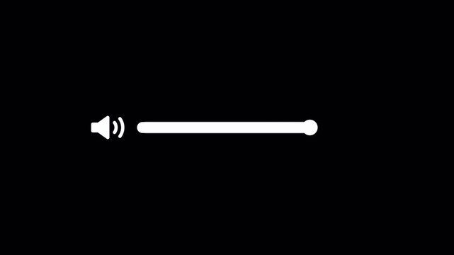 Audio Volume Indicator at Level 67. Center Number 67 likely represents the current volume level (out of 100).	