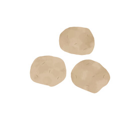 シンプルなじゃがいものイラスト