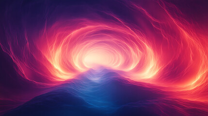 Obraz premium Minimal Cosmic Composition With Abstract Glowing Energy Creating A Futuristic Mystical Atmosphere