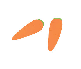 シンプルなにんじんのイラスト