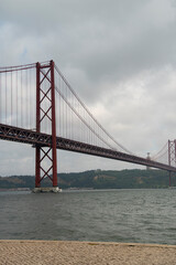 Rote Brücke von Lissabon Ponte 25 de Abril