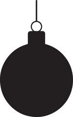 Christmas Ornament Ball Silhouette