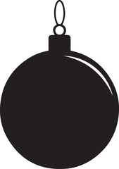 Christmas Ornament Ball Silhouette