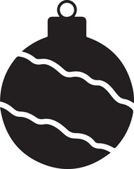 Christmas Decorative Ball Silhouette