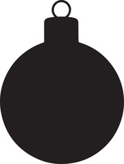 Christmas Ornament Ball Silhouette