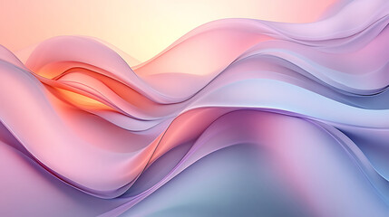 Fototapeta premium Soft Light Energy Harmony Expressed Through Abstract Shapes And Balanced Flow