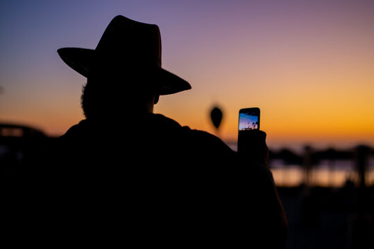 silhouette of a man