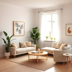 Fototapeta premium Modern living room aesthetic