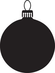Christmas Ornament Ball Silhouette