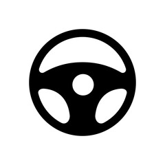 car steering wheel icon silhouette vector design