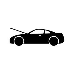 car repair icon silhouette vector design