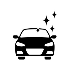 Shining car icon silhouette vector design
