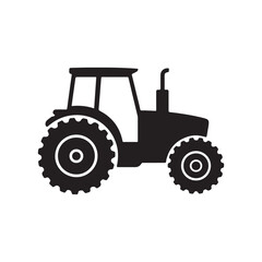 old tractor isolated on white.vector eps 10