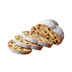 カットされたクリスマスシュトーレン