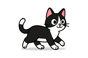 black cat cartoon