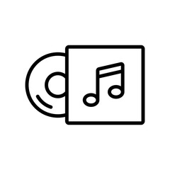 music cassette icon line vector design