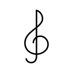 Tone music icon line vector design