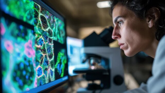 Electron Microscopy Enables Precise Scientific Examination of Glowing Biological Cellular Material