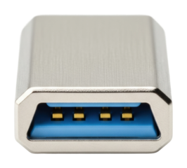 Usb connector technology product modern detail isolated on transparent background