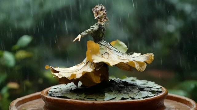 ballerina figurine representing the fragile environment