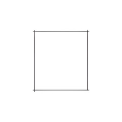 Clean square outline ready for your design project