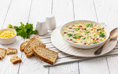 Sausage Vegetable Chowder, tasty thick creamy soup