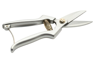 Professional sharp pruning shears for gardening and floristry on a transparent background