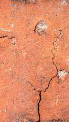 macro photo of red brick with visible texture. background