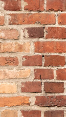 Obraz premium red brick with visible details. background or texture
