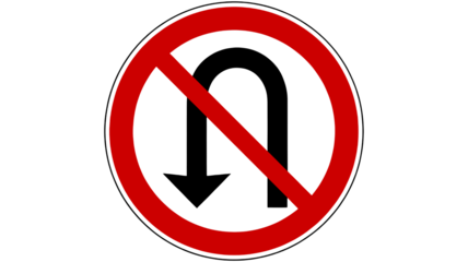 Restriction symbol emphatically prohibits, red circle with diagonal line communicates denial and limitation, conveying a clear message of blockage and refusal