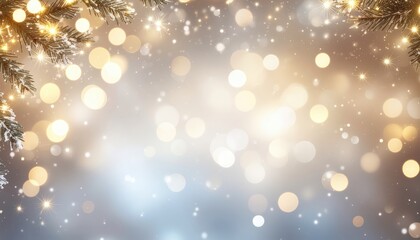 Captivating winter celebration snowy landscape bokeh lights magical atmosphere close-up view holiday spirit and festive ambiance in a beautiful natural setting