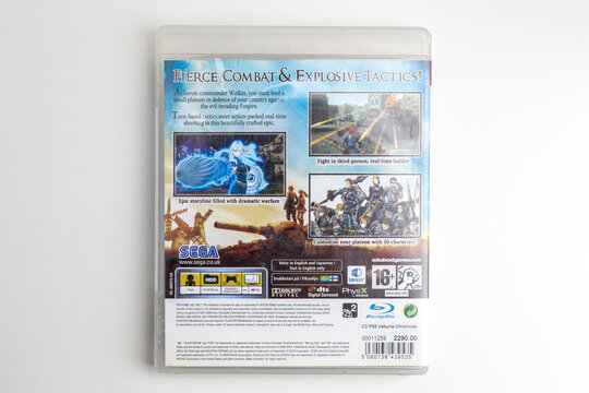 Valkyria Chronicles PS3 Game Case Back View