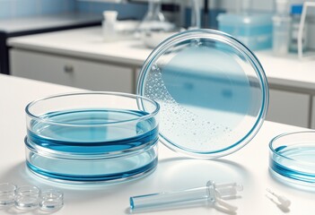 Extreme centering of compact cluster Petri dishes on a pristine laboratory bench