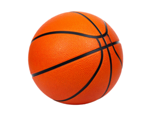 Basketball ball  isolated on a transparent background.
