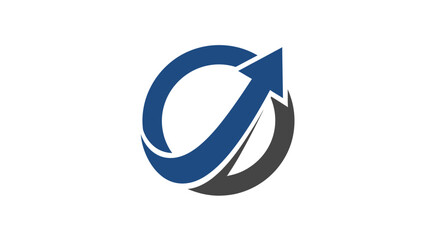 Abstract Arrow And Circle Graphic Emphasizing Growth, Progress, And Forward Momentum