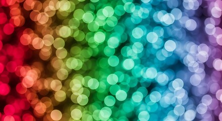 Vibrant bokeh lights create a magical, dreamy background effect