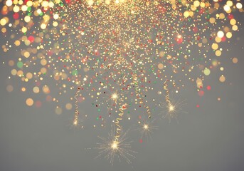 Elegant festive sparkles create a magical, celebratory atmosphere now