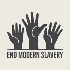 End modern slavery awareness vector pack — silhouettes, justice icons, solidarity hands, Dec 2 abolition poster design templates