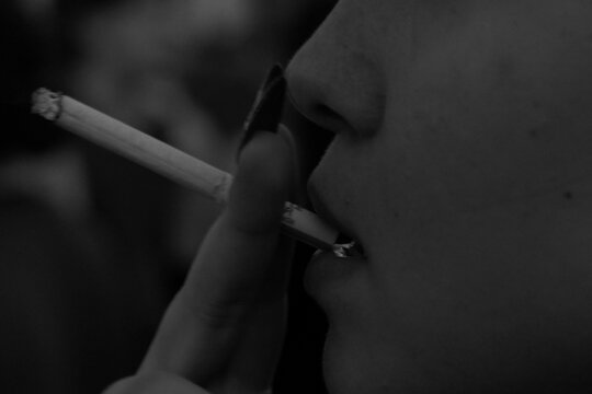 A Woman Smoking