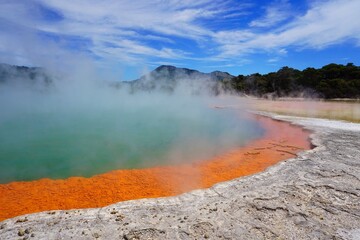 Rotorua, New Zealand: Champagne Pool in Wai-O-Tapu Thermal Wonderland 
