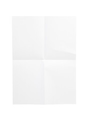 Blank White Paper Sheet With Subtle Creases For Minimal Studio Backgrounds