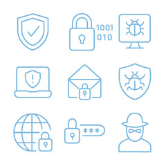 Cybersecurity Icon Set