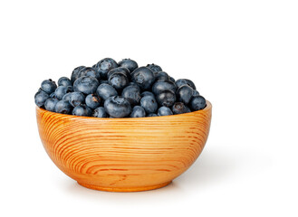 Blueberries isolated on a white background, contour