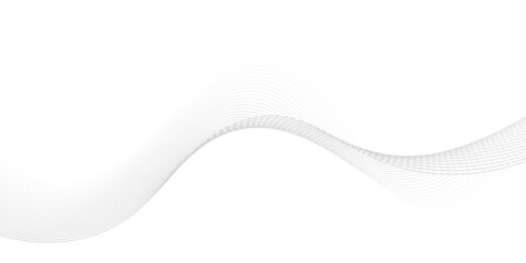 Abstract grey, white smooth element swoosh speed wave, Stylized line art background. Vector illustration. twisted curve lines with blend effect. presentation, banner.