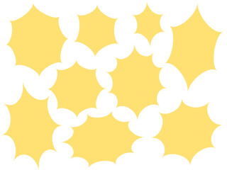 黄色のギザギザのフレームセット