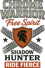Chrome Warrior Free Spirit Spartan Biker Design