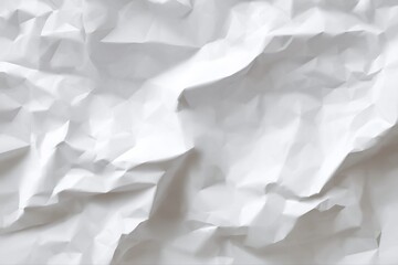 Fototapeta premium Crumpled white paper texture with shadows and light effects